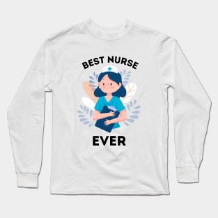 Best Nurse Ever Super Hero Long Sleeve T-Shirt